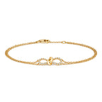 18ct Yellow Gold Diamond Bracelet 0.18 CT
