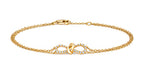 18ct Yellow Gold Diamond Bracelet 0.18 CT