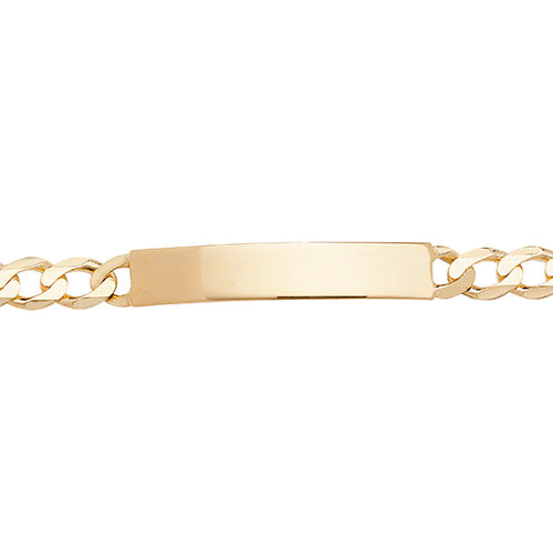 9ct Yellow Gold 8.5" ID Bracelet