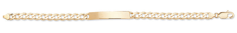 9ct Yellow Gold 8.5" ID Bracelet