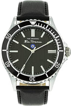 Ben Sherman Mens Watch with Black Dial and Black Leather Strap BS065B