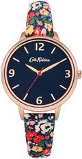 Ladies Cath Kidston Watch with Blue Floral Strap and Blue Dial CKL002URG