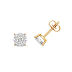9ct Yellow Gold Diamond Earrings 0.5CT