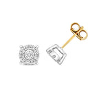 9ct Yellow Gold Diamond Earrings 0.3CT