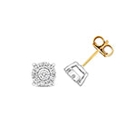 9ct Yellow Gold Diamond Earrings 0.3CT