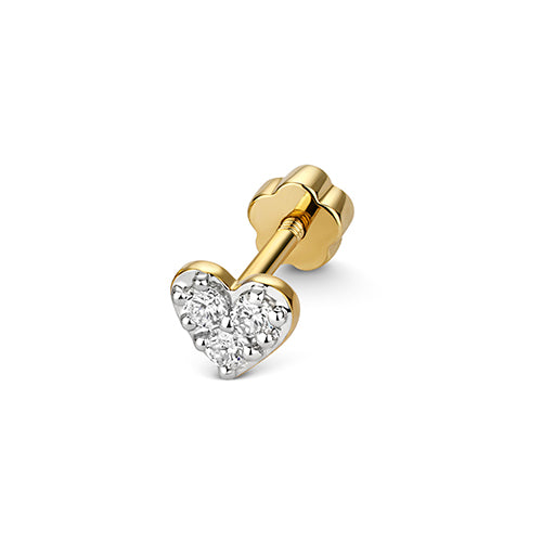 9ct Yellow Gold Diamond Earrings 0.09CT
