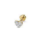 9ct Yellow Gold Diamond Earrings 0.09CT