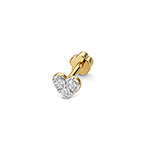 9ct Yellow Gold Diamond Earrings 0.09CT