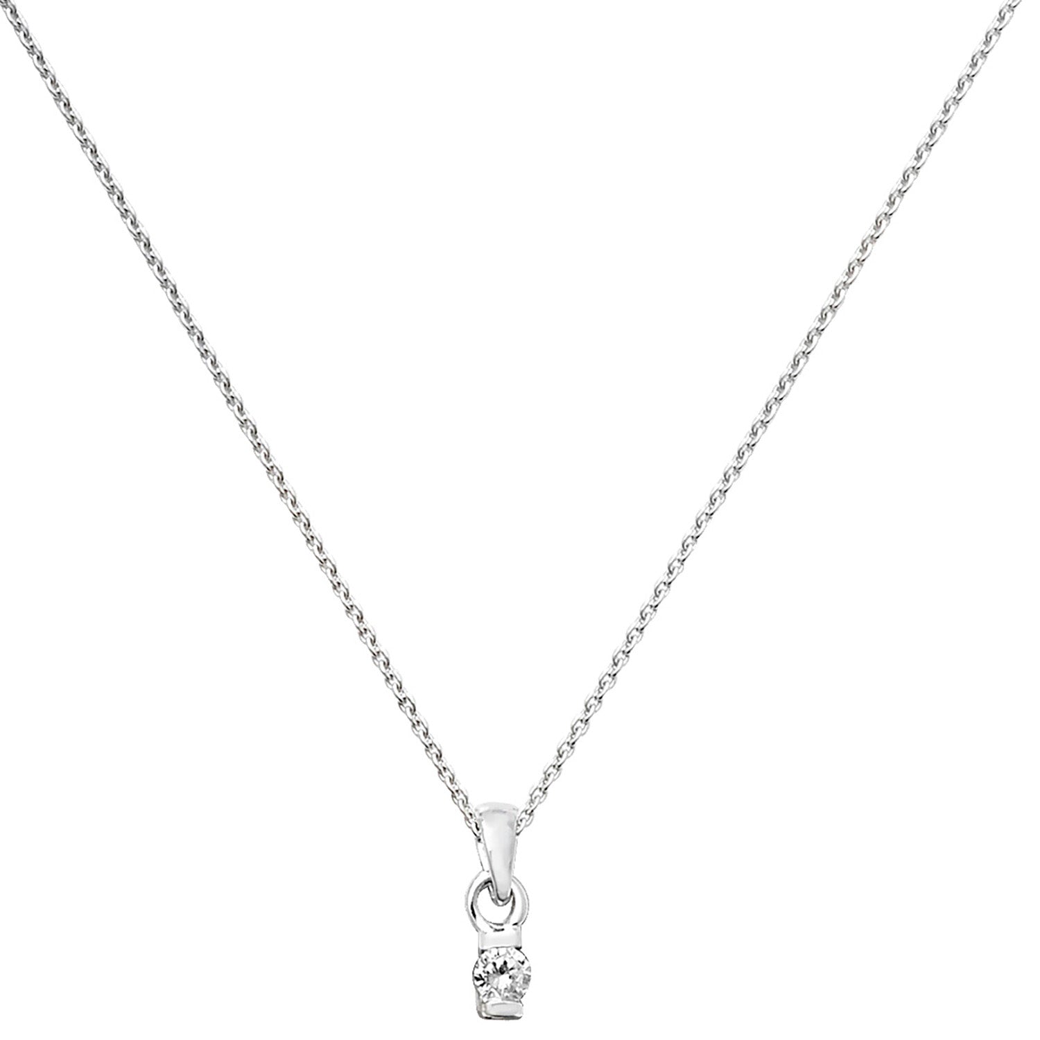 Sterling Silver CZ Necklet