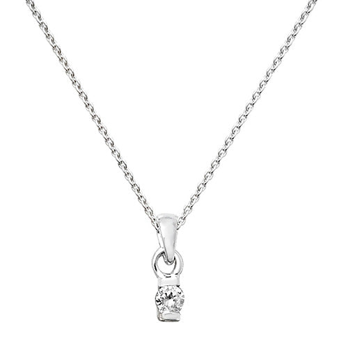 Sterling Silver CZ Necklet