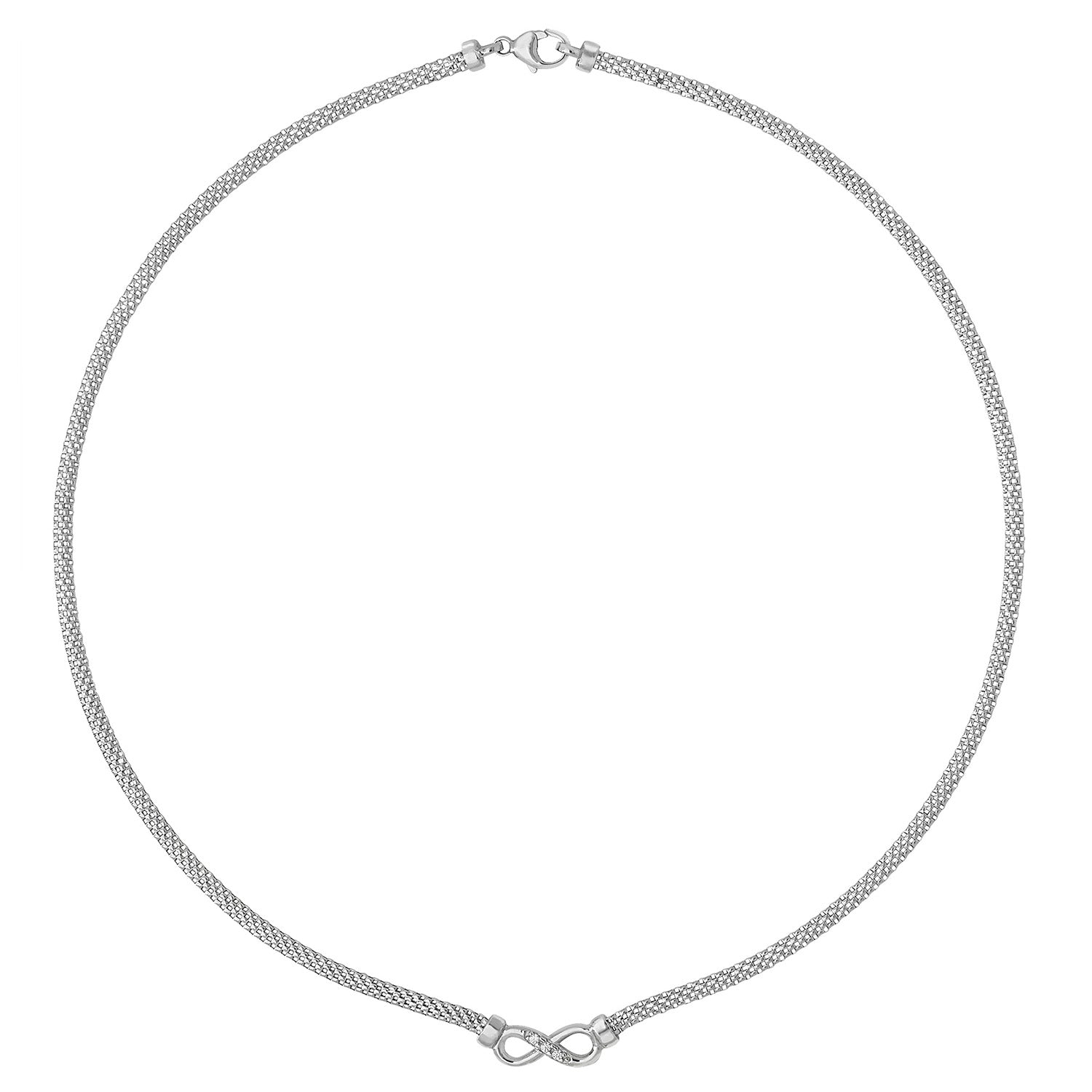 Sterling Silver CZ Necklet