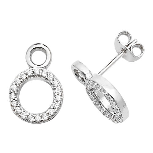 Sterling Silver CZ Earrings