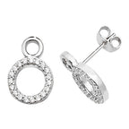 Sterling Silver CZ Earrings