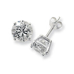 Sterling Silver CZ Earrings