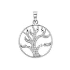 Sterling Silver CZ Pendant