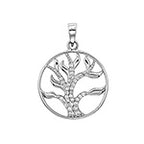Sterling Silver CZ Pendant