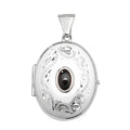 Sterling Silver Garnet Pendant