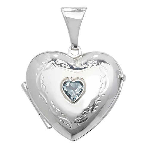 Sterling Silver Blue Topaz Pendant