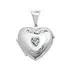 Sterling Silver Blue Topaz Pendant