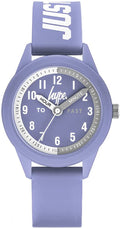 Hype Girls Time Teacher Watch with Purple Dial and Purple Silicone Strap HYKS001V