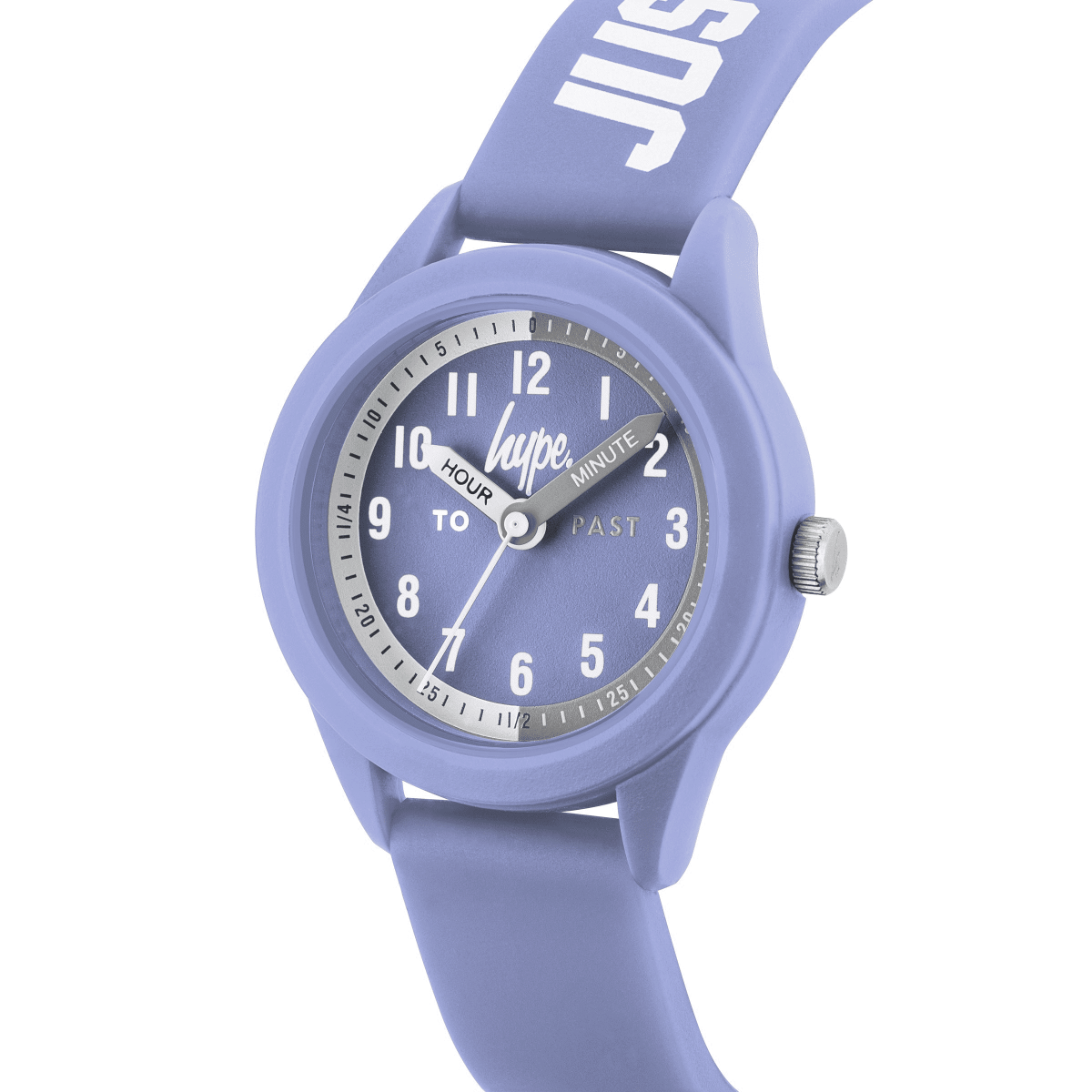 Hype Girls Time Teacher Watch with Purple Dial and Purple Silicone Strap HYKS001V