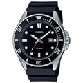 Casio Mens Watch with Black Dial and Black Strap MDV-107-1A1VEF