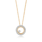 9ct Yellow Gold Diamond Necklace 0.08CT