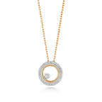 9ct Yellow Gold Diamond Necklace 0.08CT