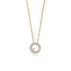 9ct Yellow Gold Diamond Necklace 0.08CT
