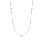 18ct White Gold 17" Diamond Necklace 0.35CT