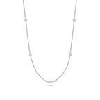 18ct White Gold 17" Diamond Necklace 0.35CT