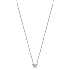 18ct White Gold Diamond Necklace 0.05CT