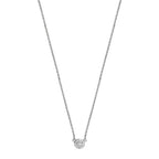 18ct White Gold Diamond Necklace 0.05CT