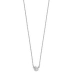 18ct White Gold Diamond Necklace 0.05CT
