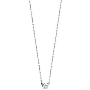 18ct White Gold Diamond Necklace 0.05CT