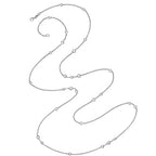 18ct White Gold 35"" Diamond Necklace 1.8CT