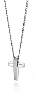 Fred Bennett Two Tone Cross Pendant with Chain P2542
