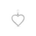 9ct White Gold Diamond Pendant 0.09CT