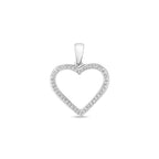 9ct White Gold Diamond Pendant 0.09CT