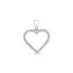 9ct White Gold Diamond Pendant 0.09CT