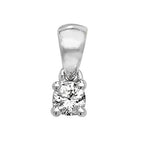 18ct White Gold Diamond Pendant 0.13CT