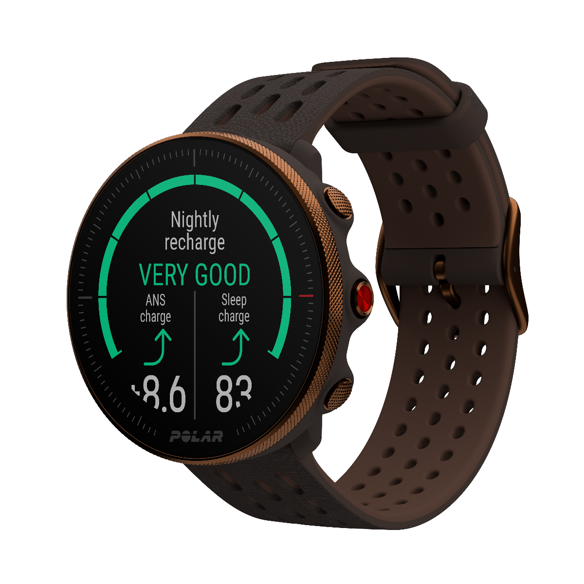 Polar Vantage M2 Advanced Multisport Smart Watch Copper/Brown S-L 90085163