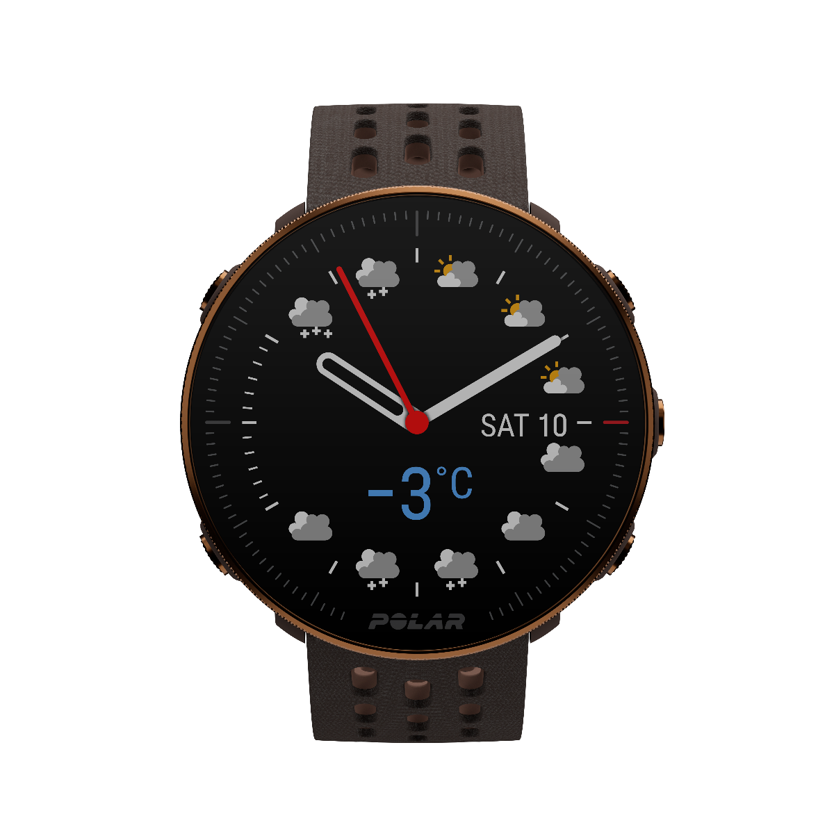Polar Vantage M2 Advanced Multisport Smart Watch Copper/Brown S-L 90085163