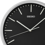Seiko Clocks Silver Wall Clock QHA009S