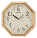 Seiko Clocks Wall Clock with White Dial and Gold Case QXA668G