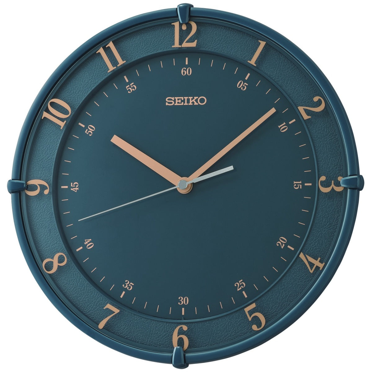 Seiko Wall Clock with Blue Face and Blue Case QXA805L
