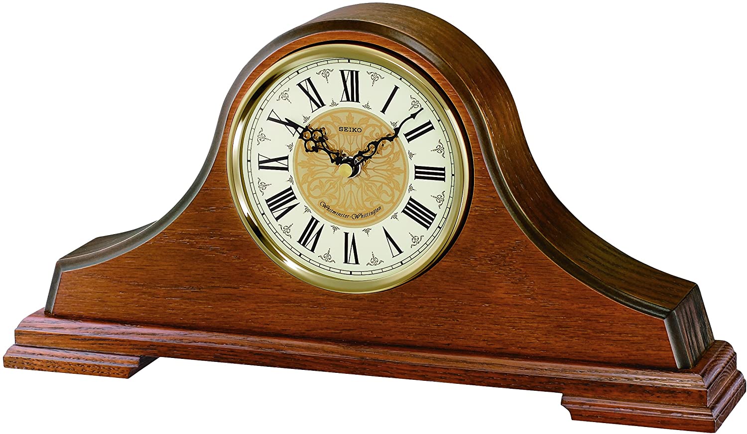 Seiko Clocks Wooden Mantel Clock QXJ013B (Damaged Box)