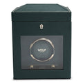 Wolf British Racing Single Watch Winder with Storage Green 792141
