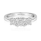 9ct White Gold Diamond Dress Ring 0.29 CT
