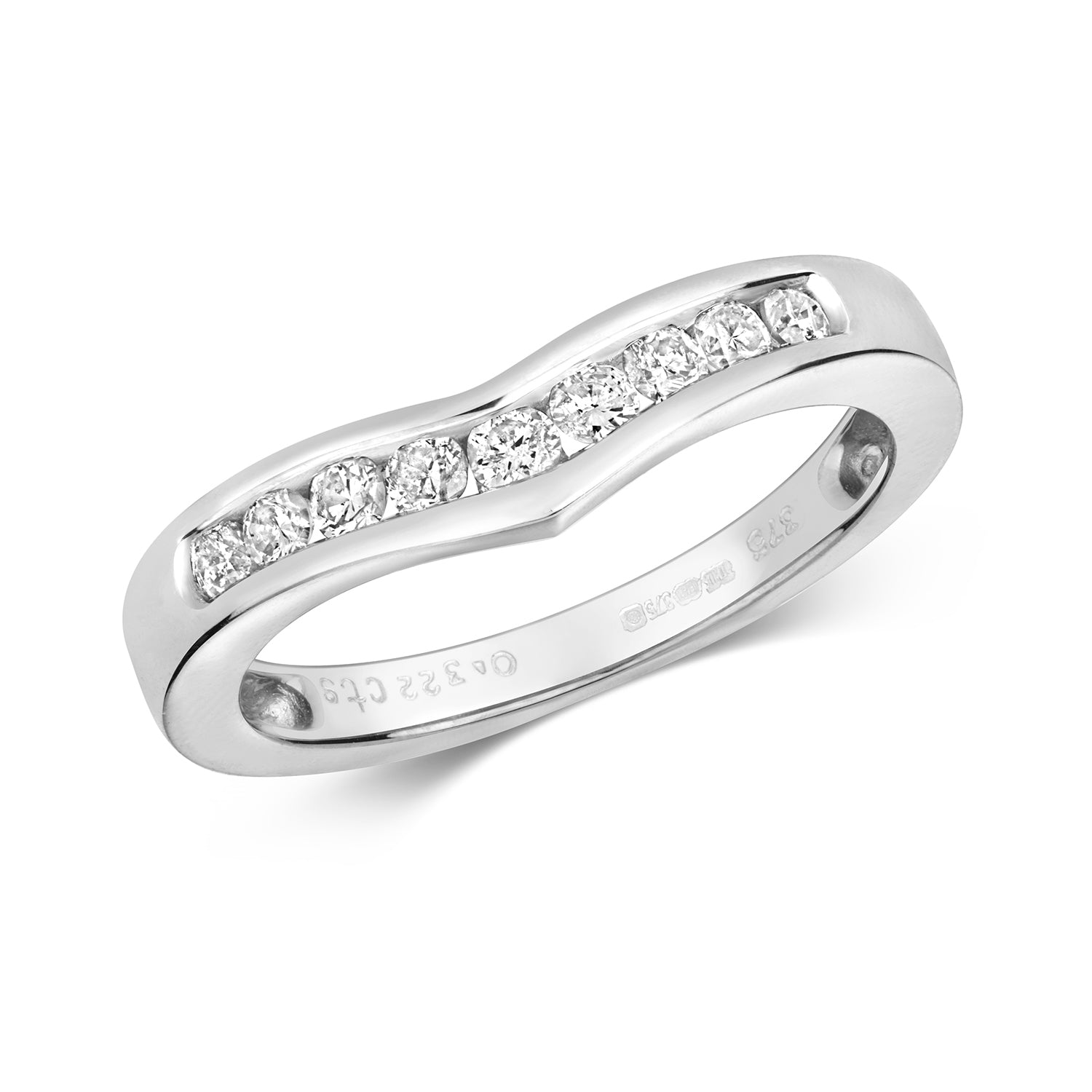 9ct White Gold Diamond Dress Ring 0.33 CT